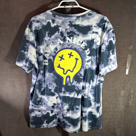 Brooklyn Cloth Tie Dye Have A Nice Day Melting Smily Face Graphic Tee G XL - Picture 3 of 15